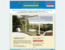 Tablet Screenshot of montvilleaccommodation.com.au